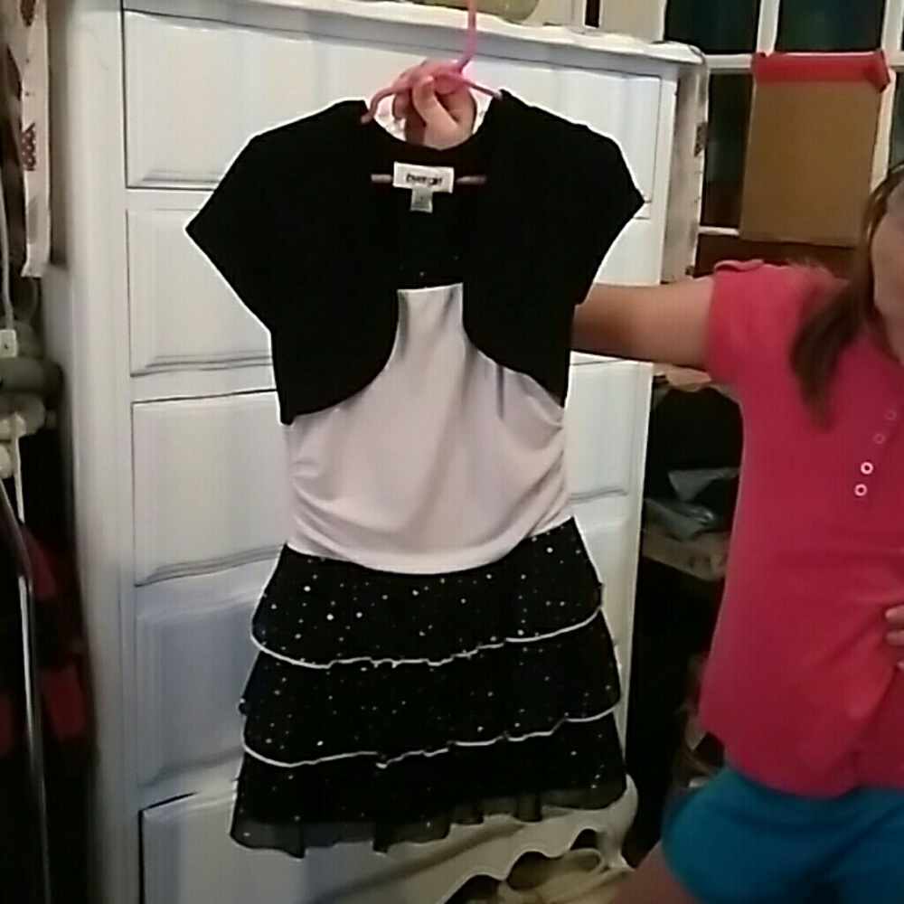 A sequenced girls dress.